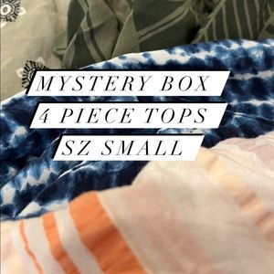Mystery box 4 piece tops bundle sz small some new !